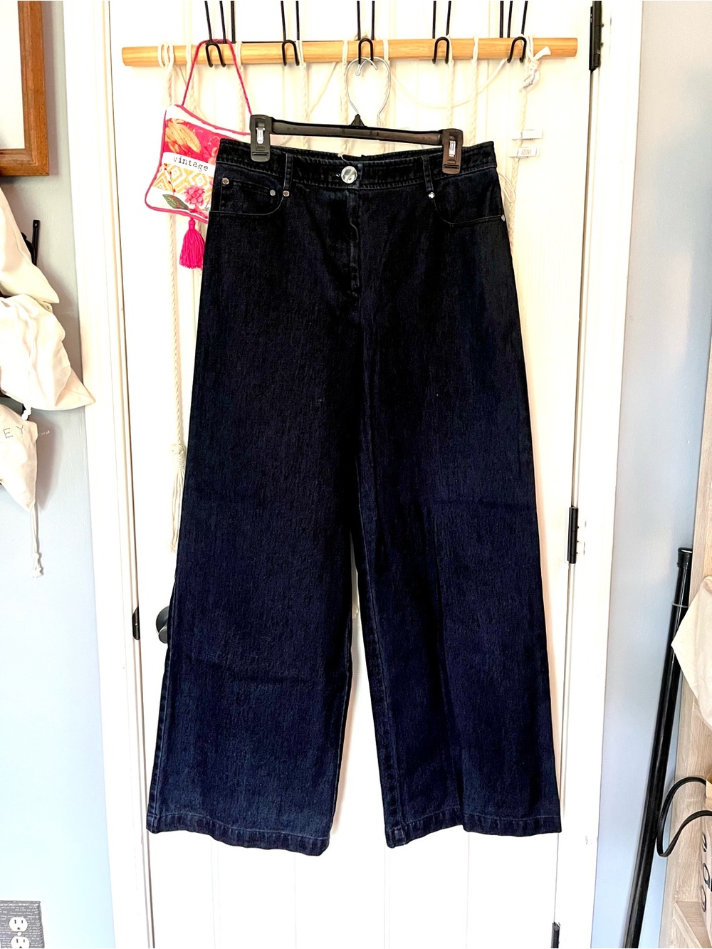 NWT Toccin Vaughn Wide Leg Brushed Women's Jeans Trousers 8